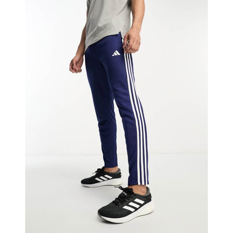 Adidas grey essentials 3 stripe online joggers