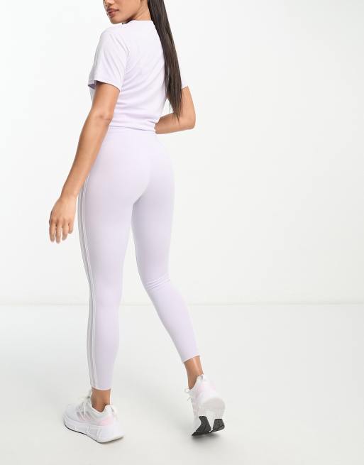 in lilac Train | leggings 3 adidas ASOS stripe Essentials Training