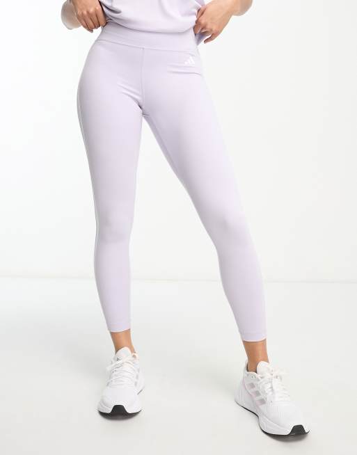 stripe 3 Train adidas Training ASOS in Essentials leggings | lilac