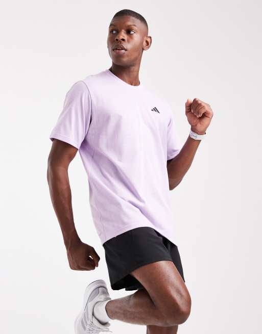 adidas - Training - Train Essentials - Feelready - Trainingsshirt in zachtpaars / zwart 