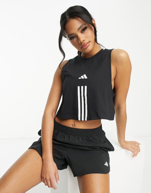 adidas - Training - Train Essentials - Mouwloze top in zwart