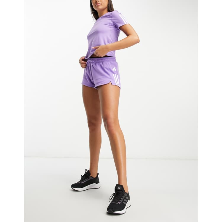 Purple adidas store shorts