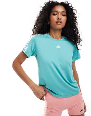 adidas performance adidas Training Train Essentials t-shirt in mint-Green