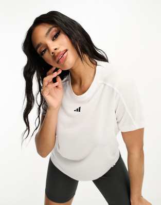 Thumbnail - adidas Training - Train Essentials - T-Shirt in Weiß