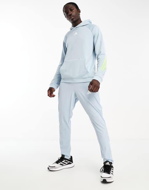 adidas Training train icons hoodie in blue