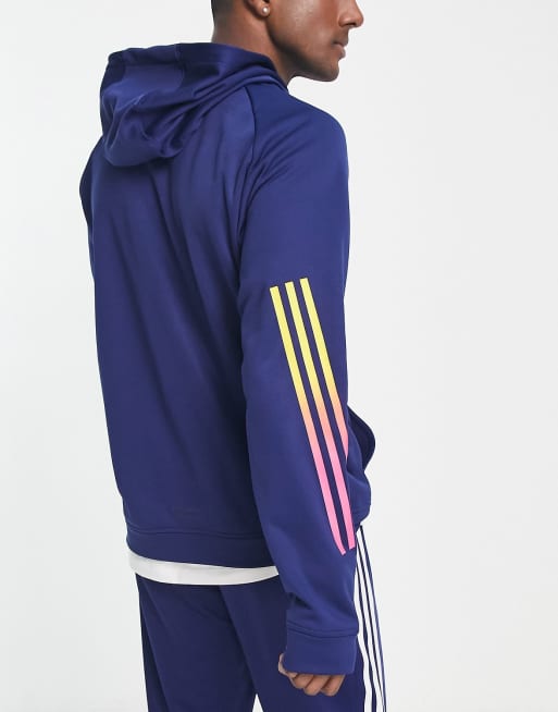 Pull adidas bleu discount marine