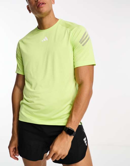 Lime green and white adidas clearance shirt