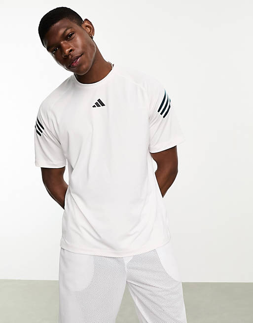adidas Training Train Icons t-shirt in white | ASOS