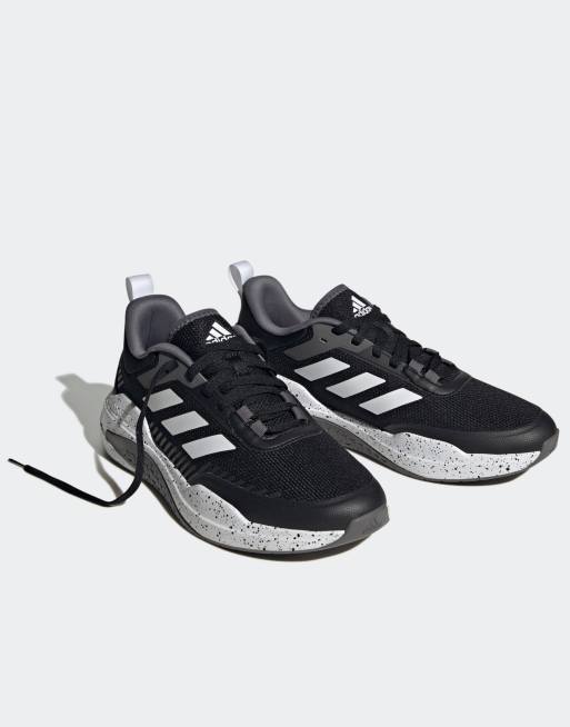 Adidas trainer 2025 nere e bianche