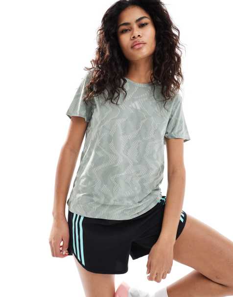 adidas Training – Ultimate – Silvergrön t-shirt med tryck - view 1