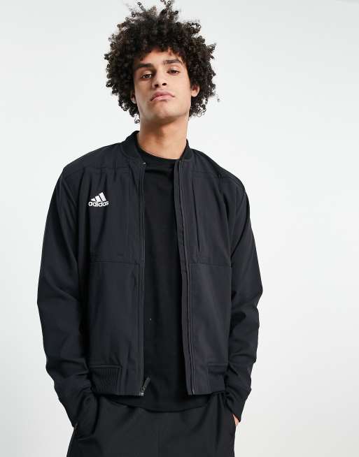 adidas Training urban bomber jacket in black