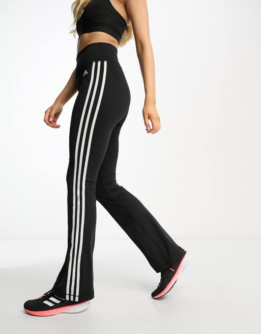 adidas Training Versatility flared leggings in black