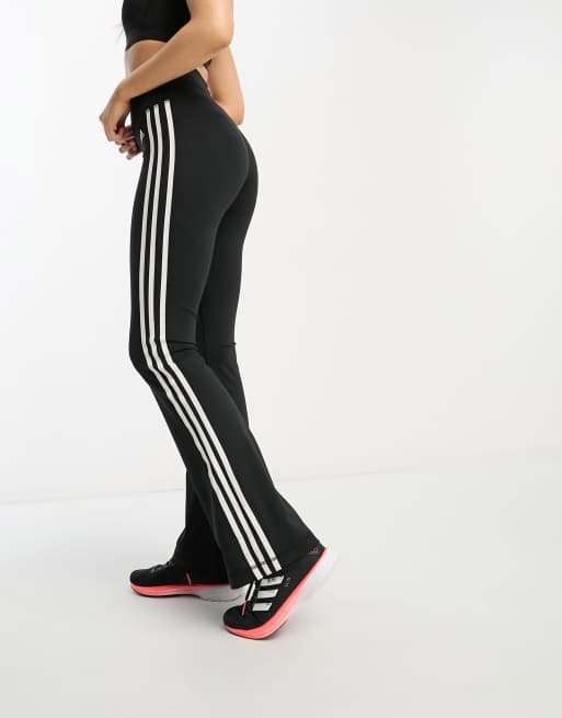 adidas Training Versatility flared leggings in black