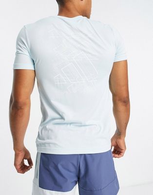 adidas Training Vintage Sports back graphic t-shirt in blue - ASOS Price Checker