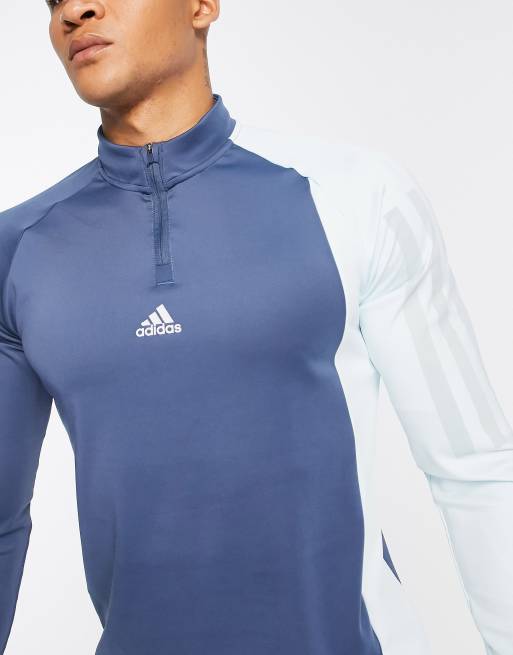 Adidas training navy blue sweatshirt store