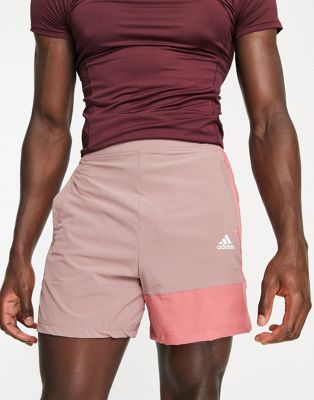 adidas Training Vintage Sports panelled shorts in brown - ASOS Price Checker