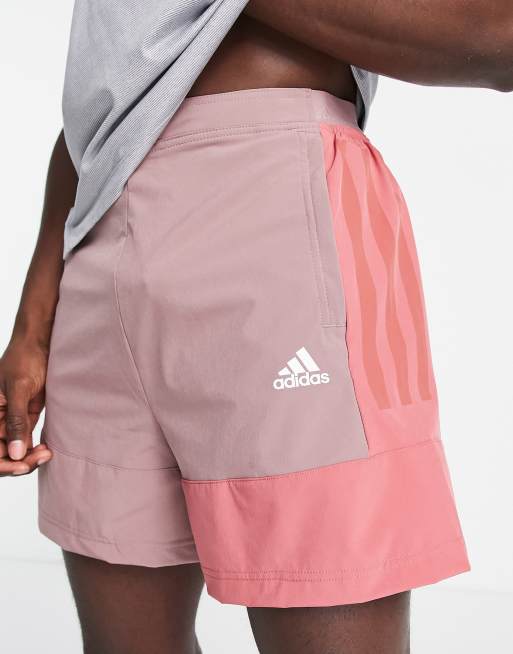 adidas - Training - Vintage Sports - Short met panelen in bruin