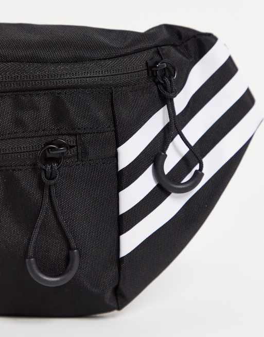 adidas Training waistbag with three stripes in black