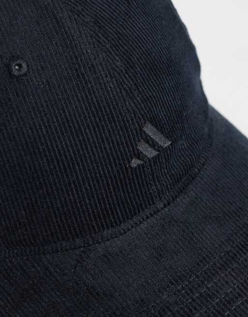 adidas Training washed cord cap in black, 2 of 3