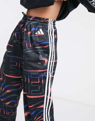 adidas training wide leg joggers