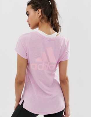 adidas Training Winners Tee In Pink | ASOS