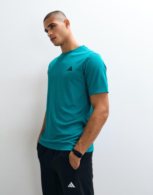 adidas Training Work Out Essentials T-Shirt in Grün, 3 von 5