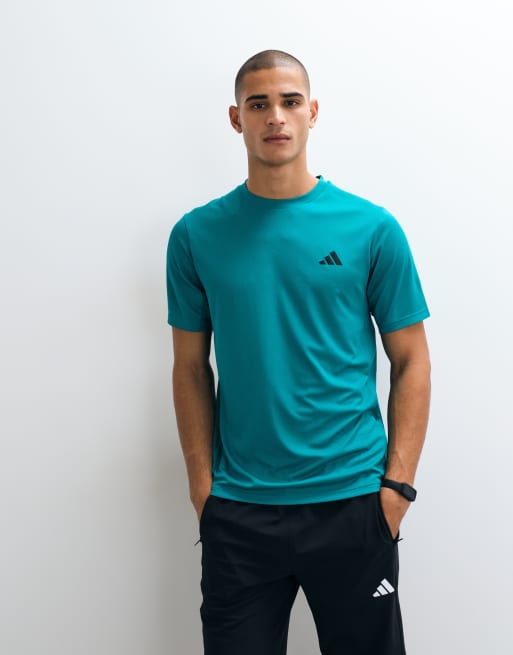 adidas Training Work Out Essentials T-Shirt in Grün, 4 von 5