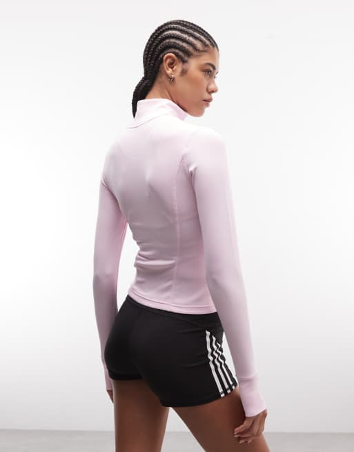 adidas - Training Workout Essentials - Giacca in maglia rosa, 4 di 4