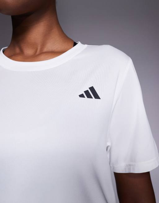 adidas Training - Workout Essentials - Hvid T-shirt med logo, 3 af 4