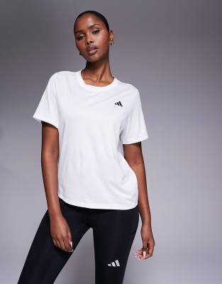 adidas Training - Workout Essentials - T-Shirt in Weiß mit Logo