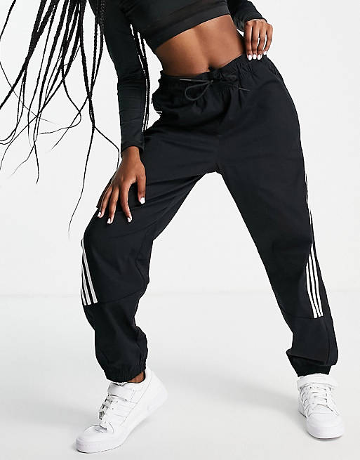 Tracksuits adidas Training woven track pants with three stripes in black 