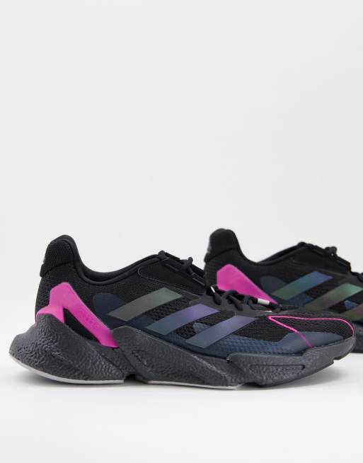 Adidas nere con strisce rosa clearance