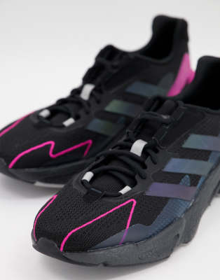 black pink adidas trainers