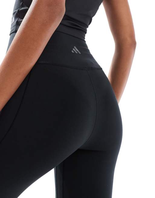 adidas Training Yoga All Me flare pants in black ASOS