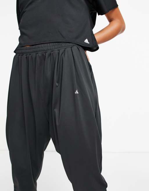 adidas Training yoga high waist sweatpants in black