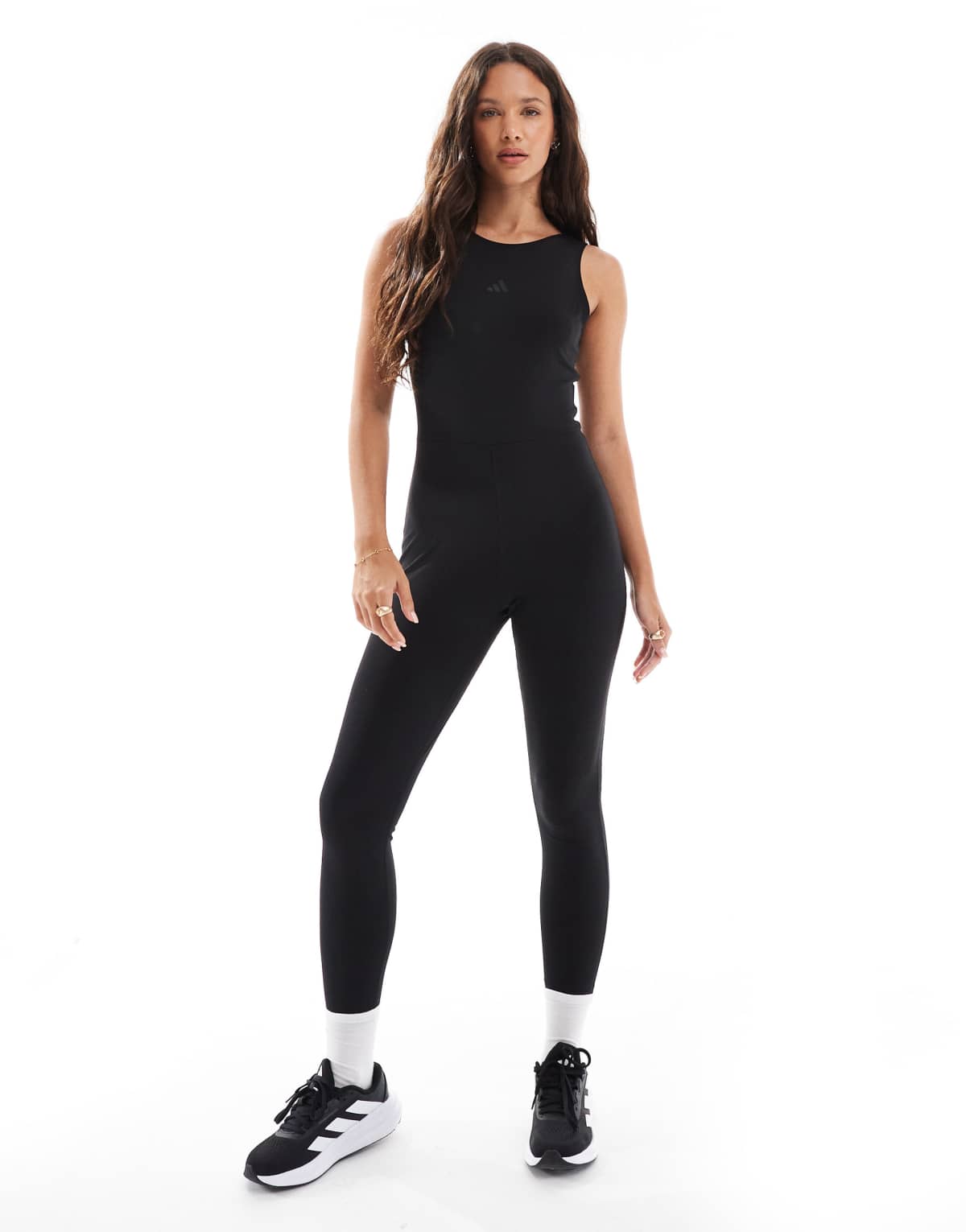 adidas Training Yoga motion bodysuit in black