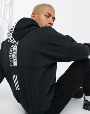 black adidas hoodie small logo