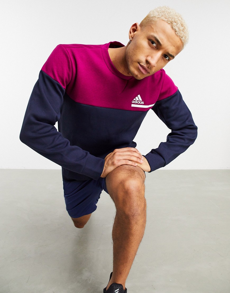 Adidas Originals Adidas Training Zne Sweatshirt In Navy-black