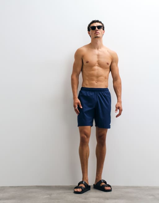 adidas Trainings-Badeshorts mit 3 Streifen in Blau, 3 von 5
