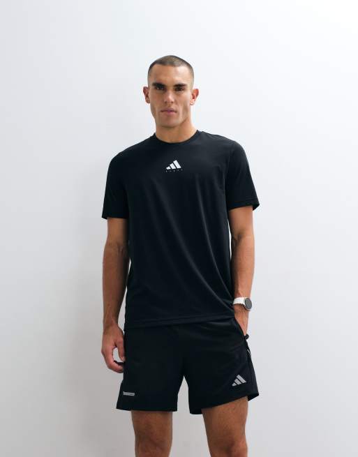 adidas Trainings-T-Shirt mit Padel-Rückendruck in Schwarz, 2 von 5