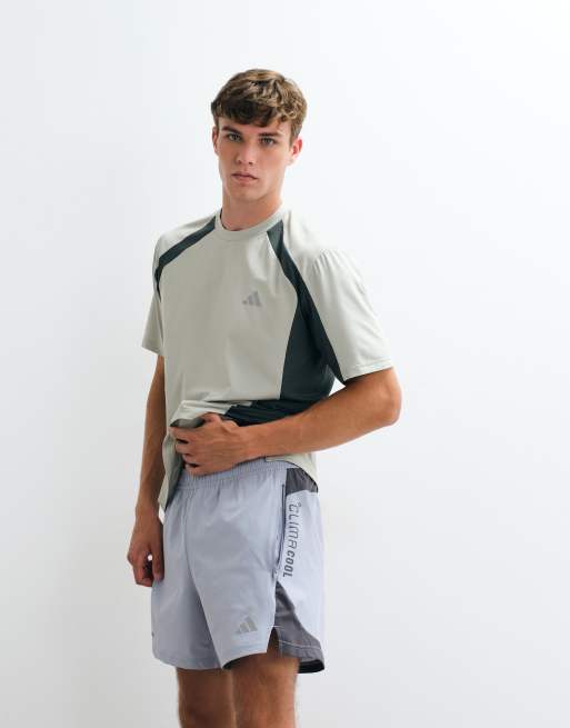 adidas trainings tech colourblock short in grijs, 5 van 5