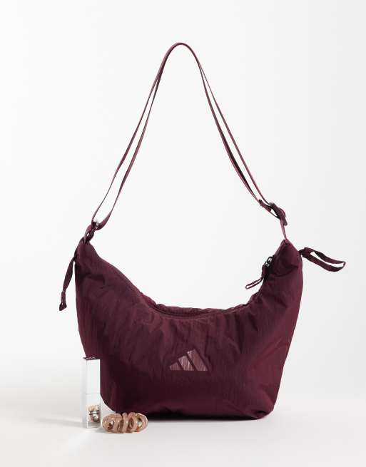 adidas Trainings-Umhängetasche aus Nylon in Burgunderrot, 2 von 4