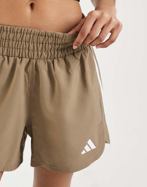 adidas Trainingsshorts Pacer mit 3 Streifen in Braun, 3 von 5