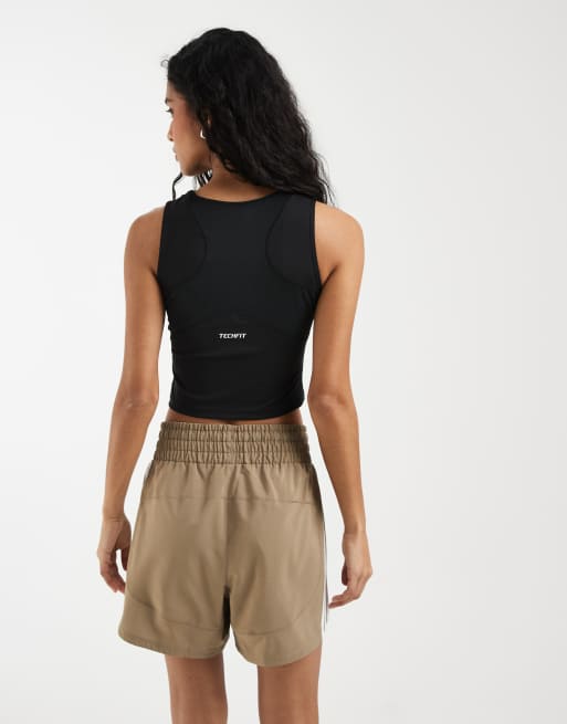 adidas Trainingsshorts Pacer mit 3 Streifen in Braun, 4 von 5