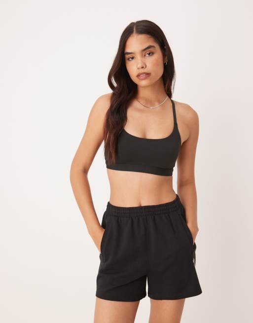 adidas – Träning – All Me – Svart sportbehå med lätt stöd, 3 av 4