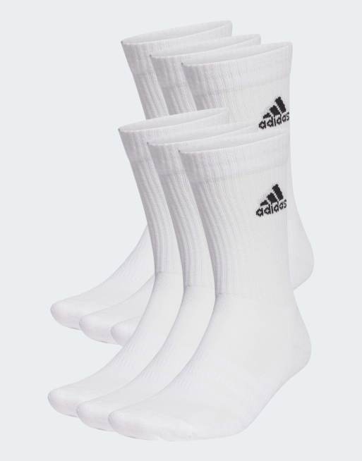 adidas – Träning – Cushioned Sportswear – Svarta och vita strumpor, 6-pack