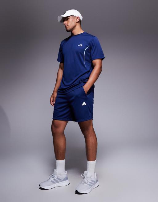 adidas – Träning – Marinblå t-shirt i tech-modell, 4 av 4