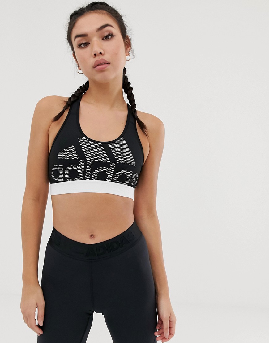 Adidas – Träning – Svart BH med logga