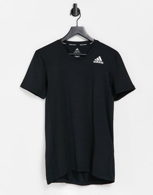 adidas – Träning – Svart t-shirt i techfit-material