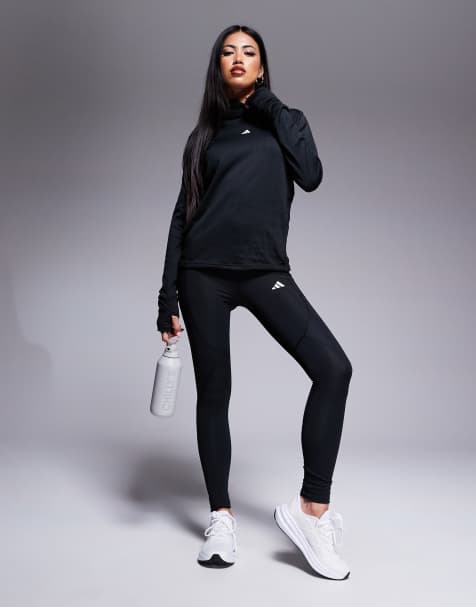 adidas – Träning – Tech-Fit – Svart set i tech-material - view 1